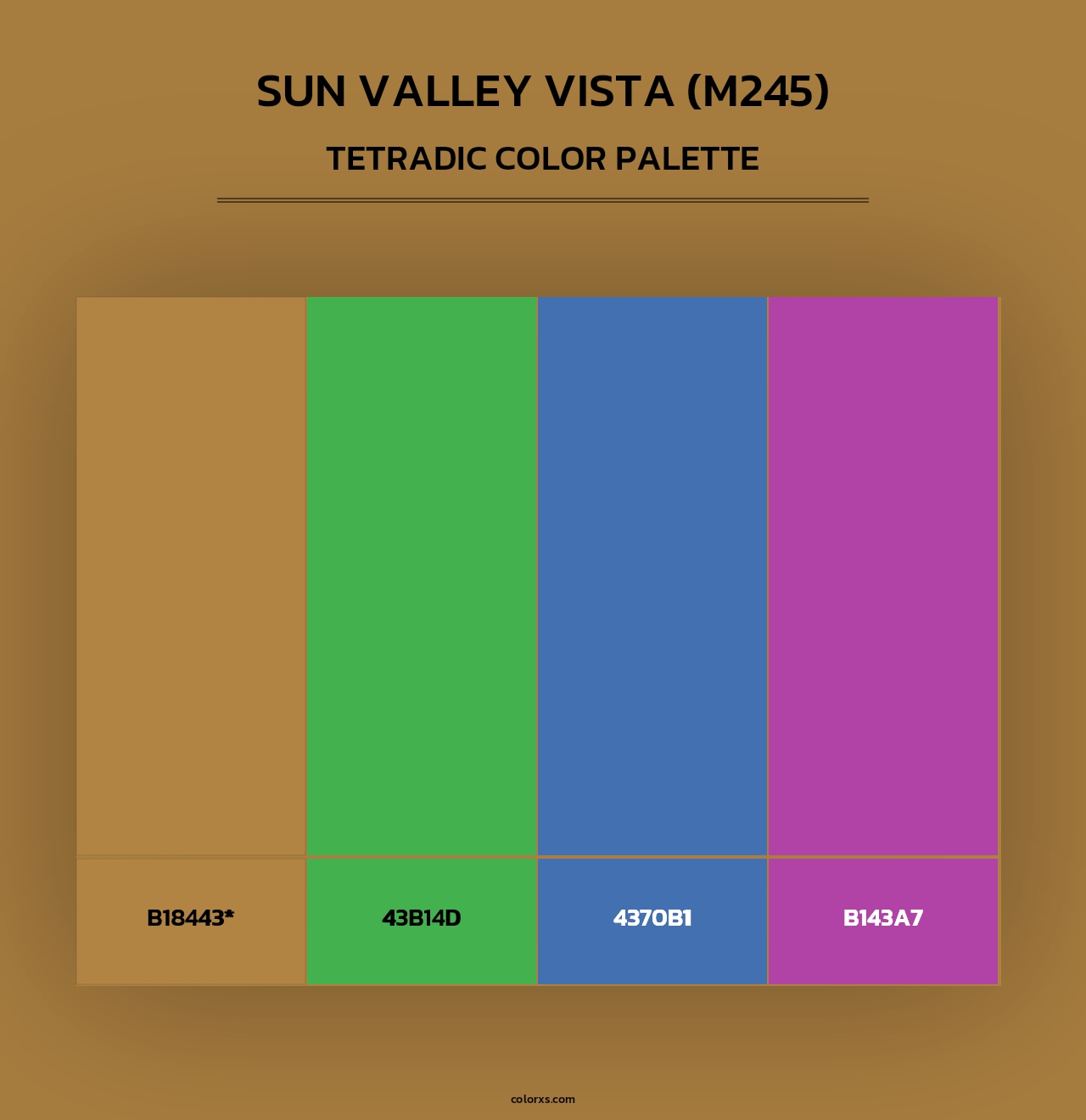 Sun Valley Vista (M245) - Tetradic Color Palette
