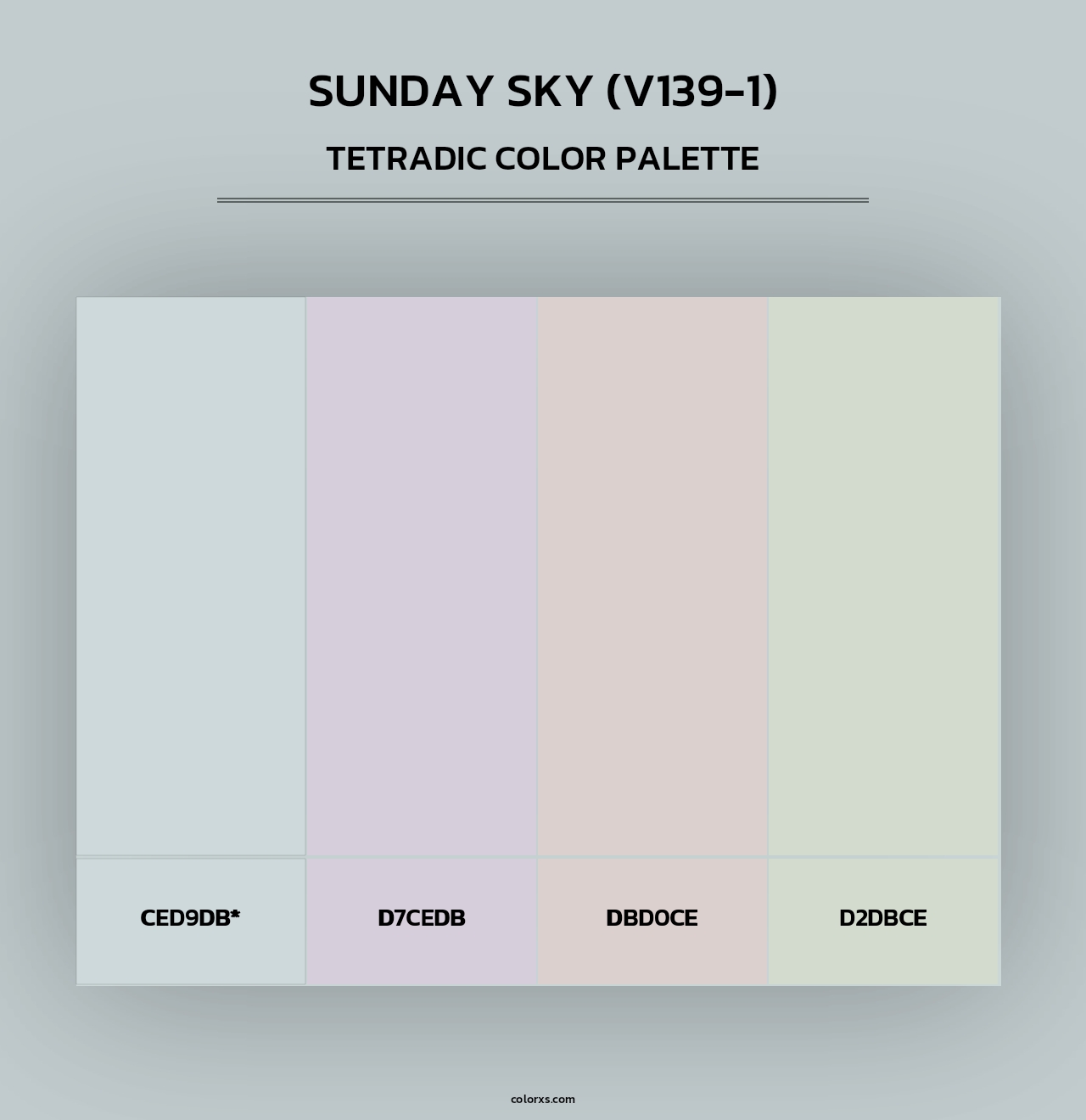 Sunday Sky (V139-1) - Tetradic Color Palette