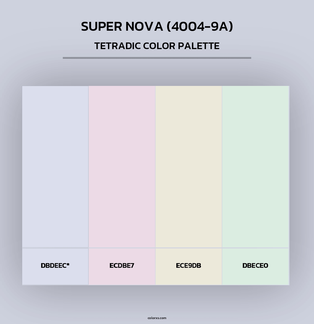 Super Nova (4004-9A) - Tetradic Color Palette