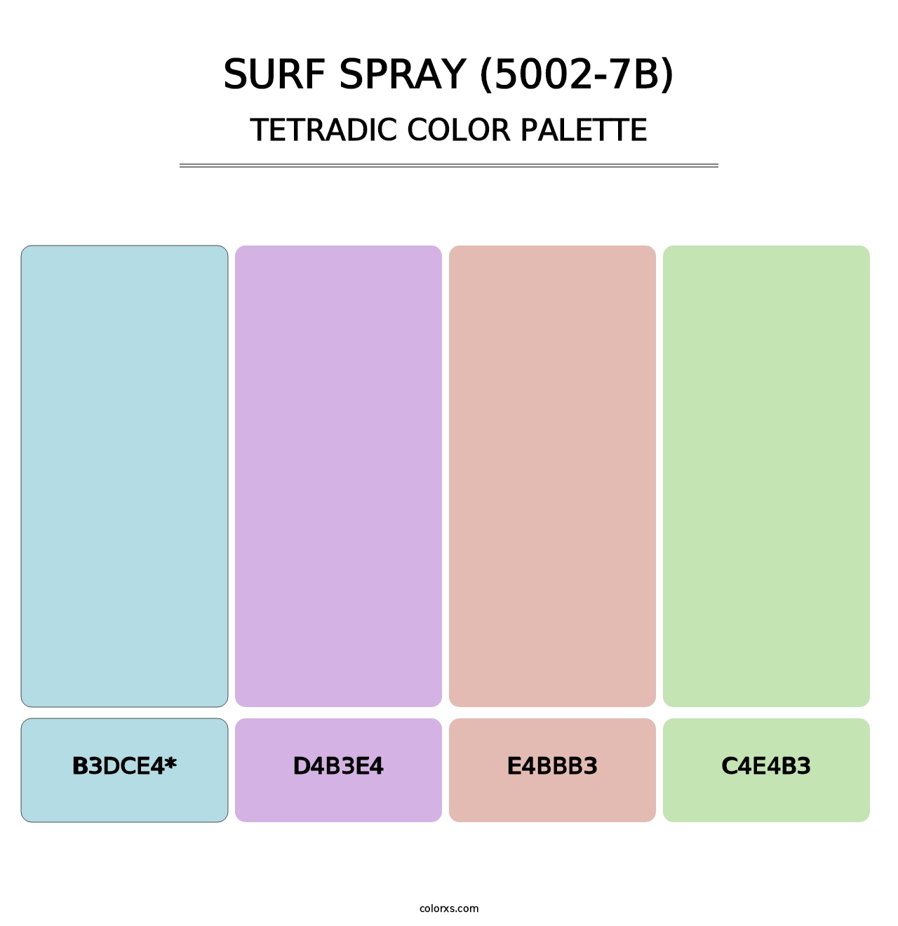 Surf Spray (5002-7B) - Tetradic Color Palette