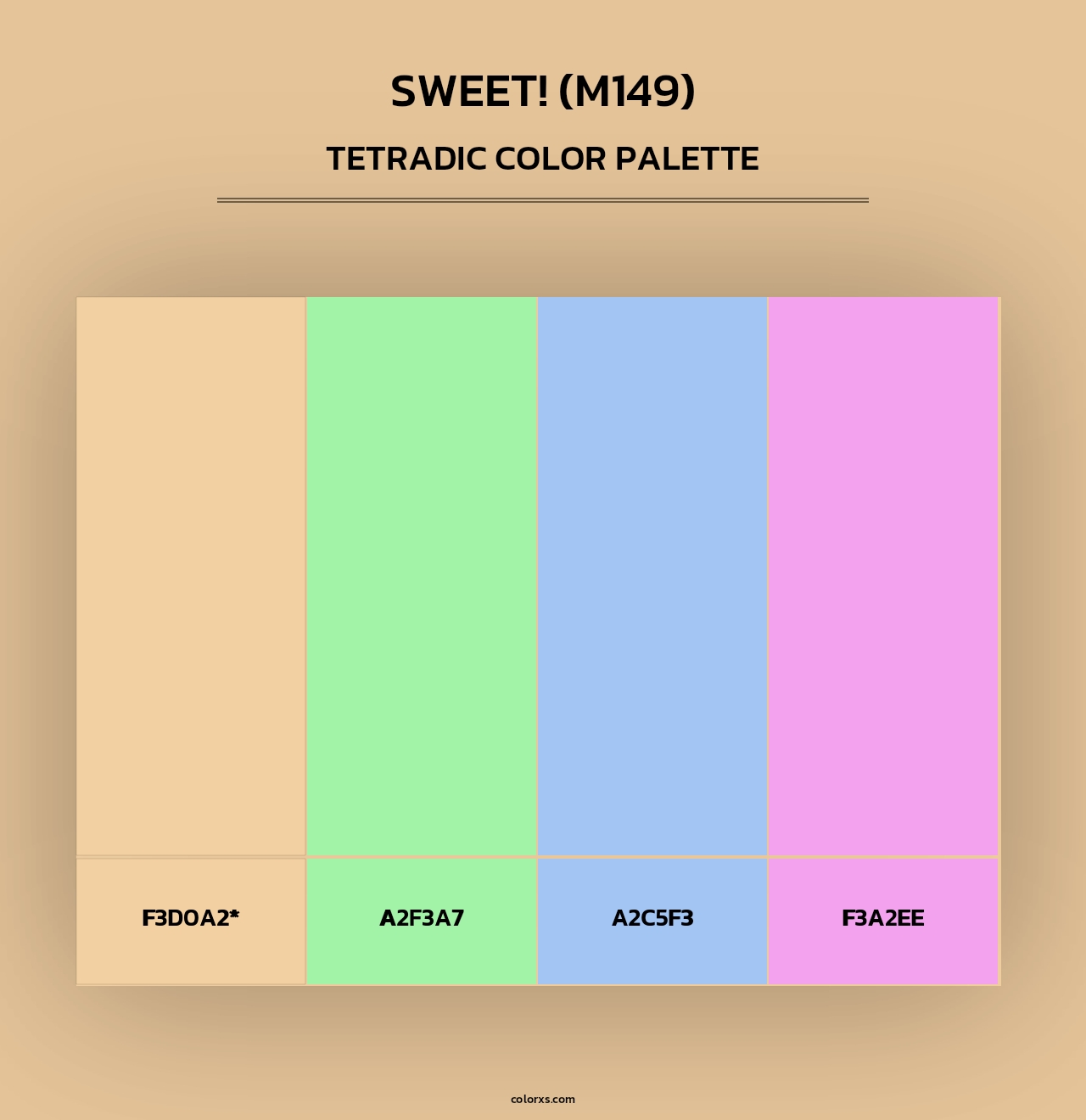 sweet! (M149) - Tetradic Color Palette