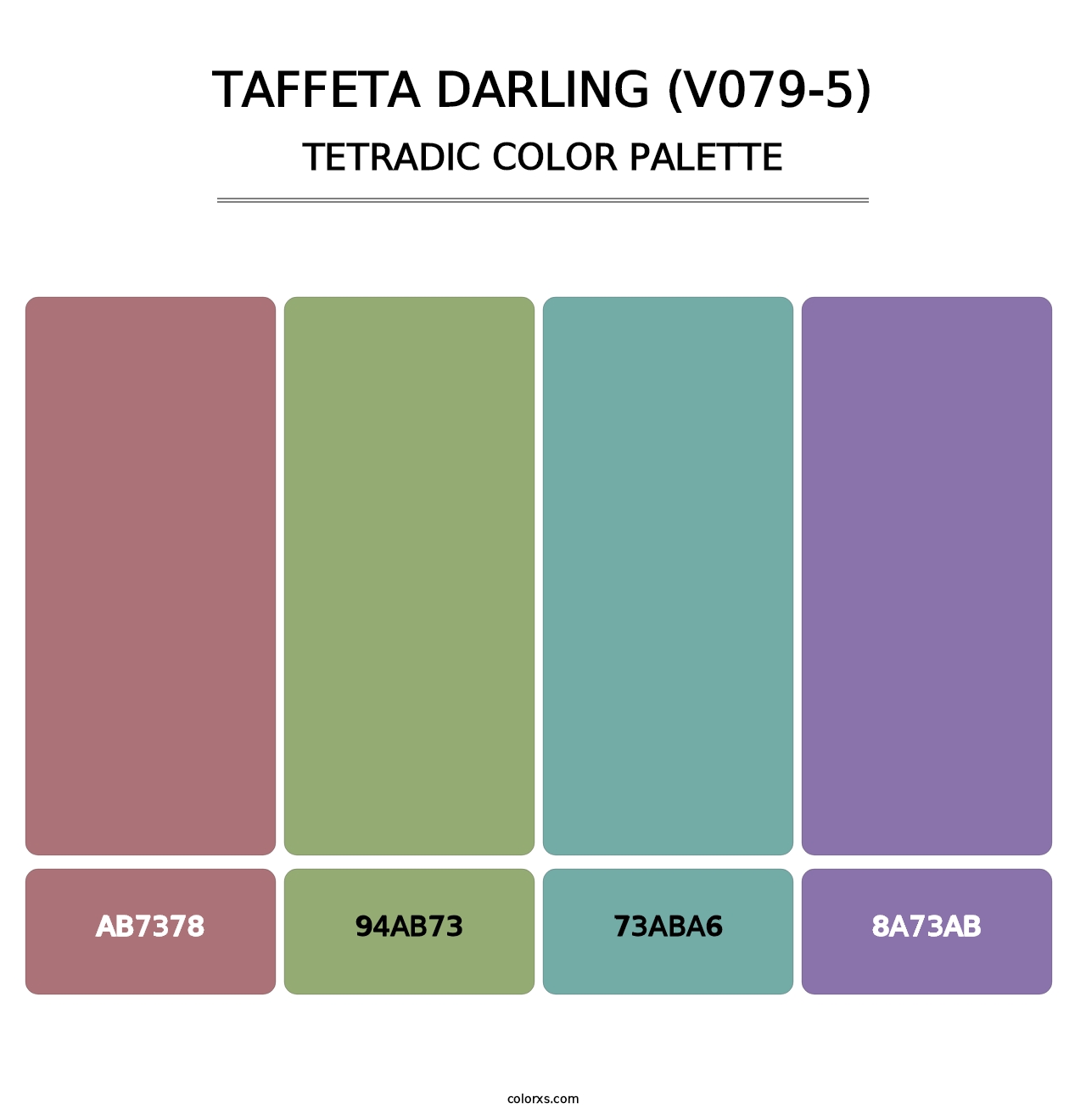 Taffeta Darling (V079-5) - Tetradic Color Palette