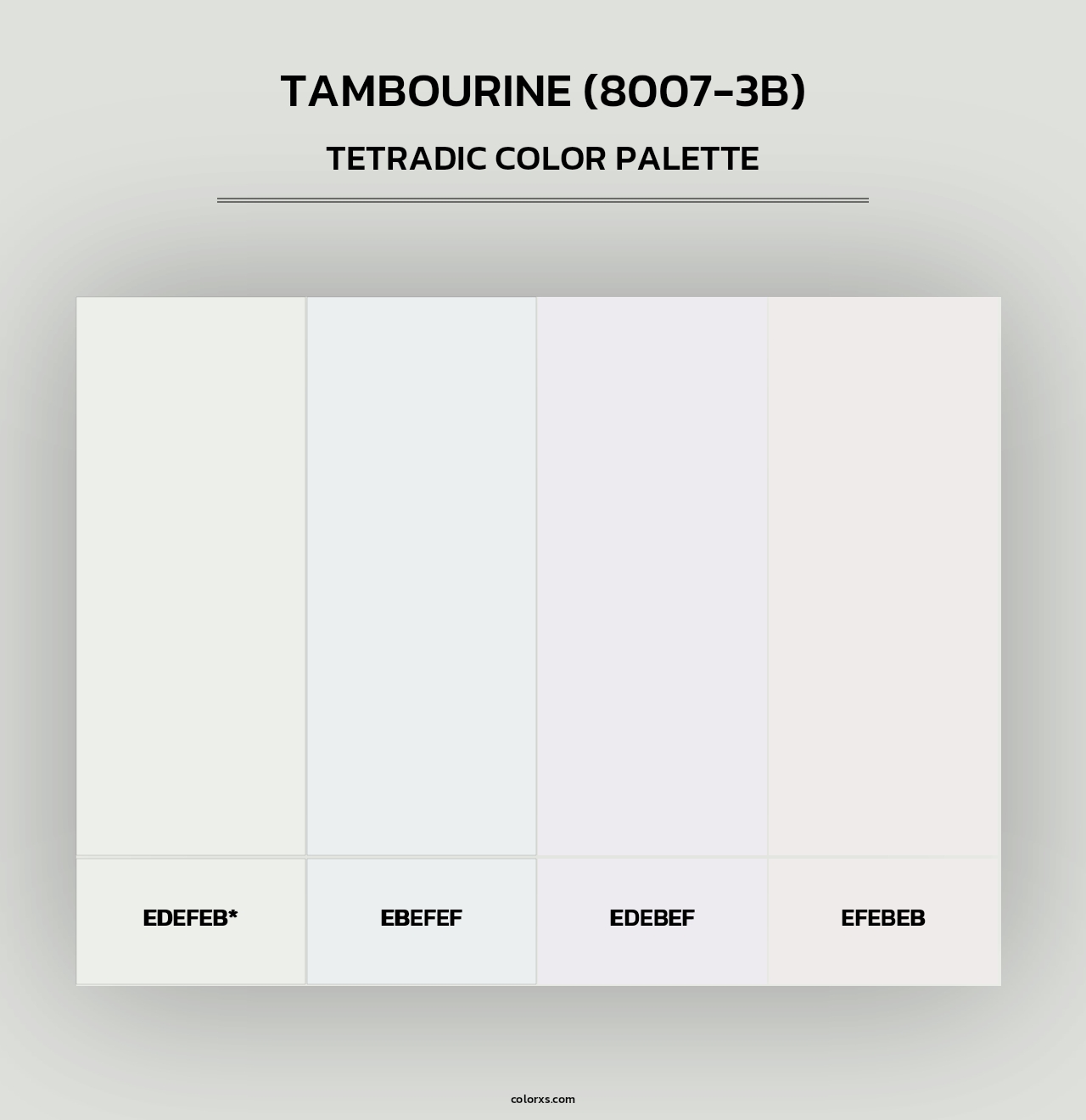 Tambourine (8007-3B) - Tetradic Color Palette