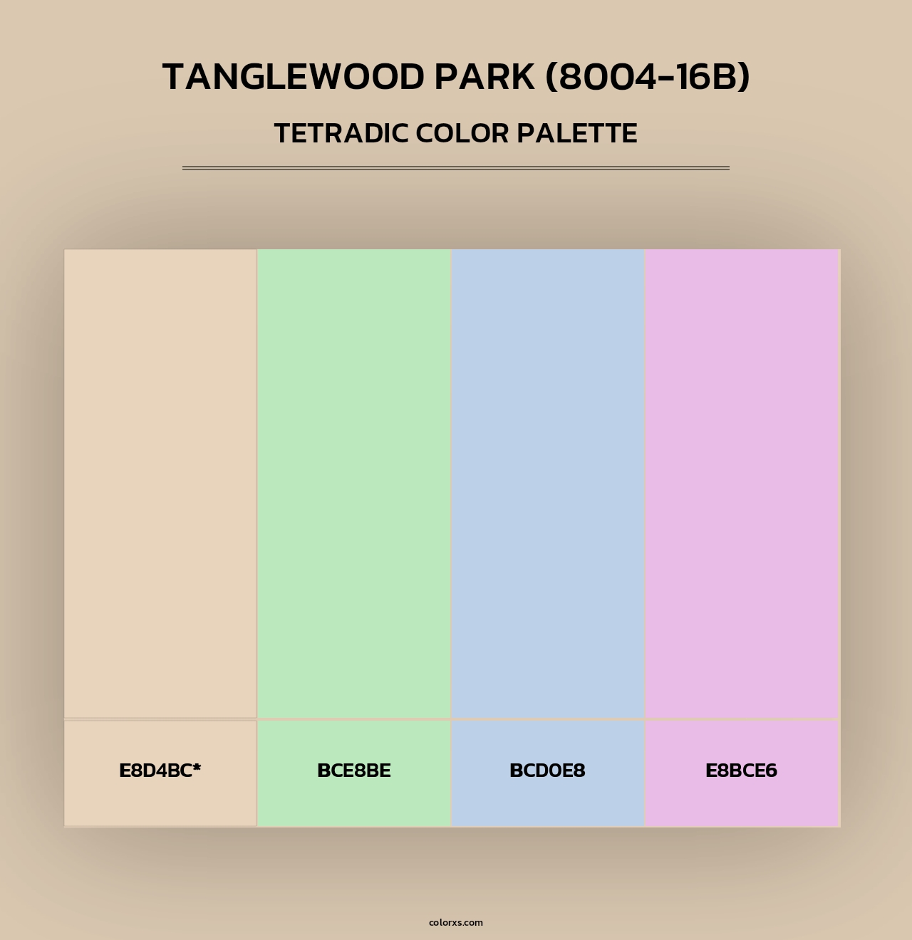 Tanglewood Park (8004-16B) - Tetradic Color Palette
