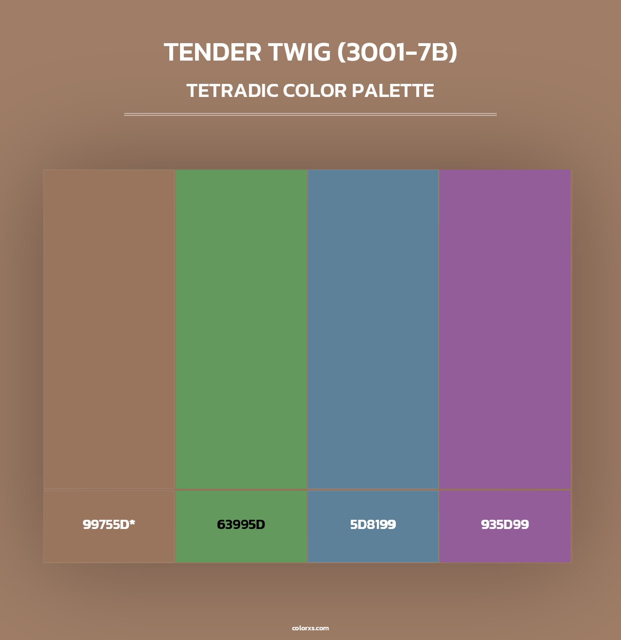 Tender Twig (3001-7B) - Tetradic Color Palette