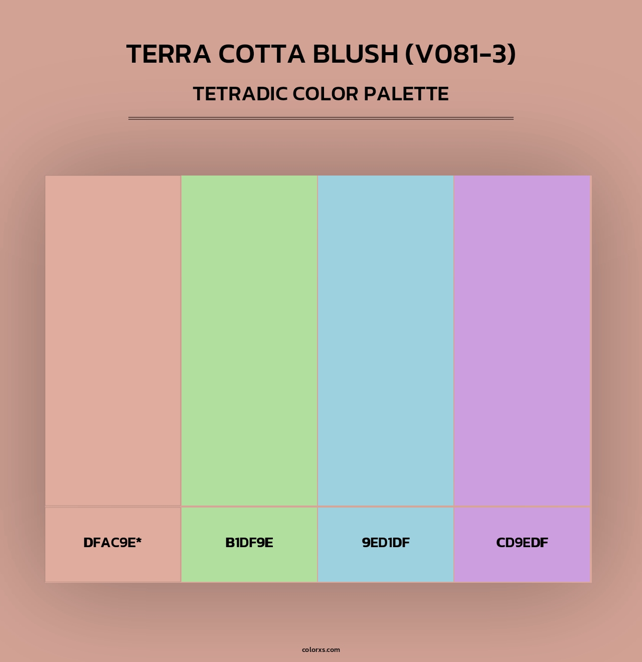 Terra Cotta Blush (V081-3) - Tetradic Color Palette