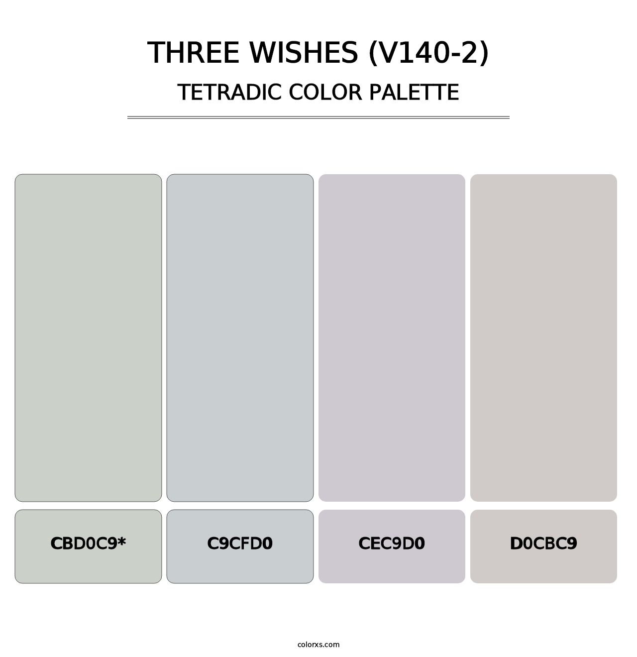 Three Wishes (V140-2) - Tetradic Color Palette