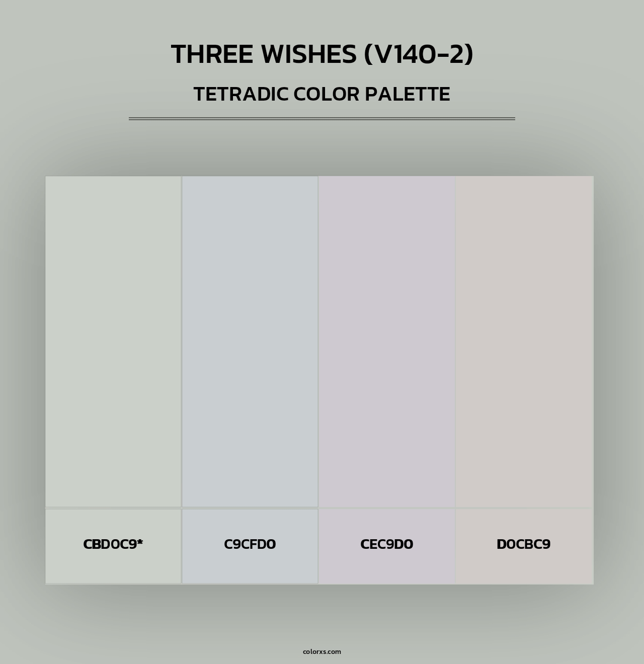 Three Wishes (V140-2) - Tetradic Color Palette