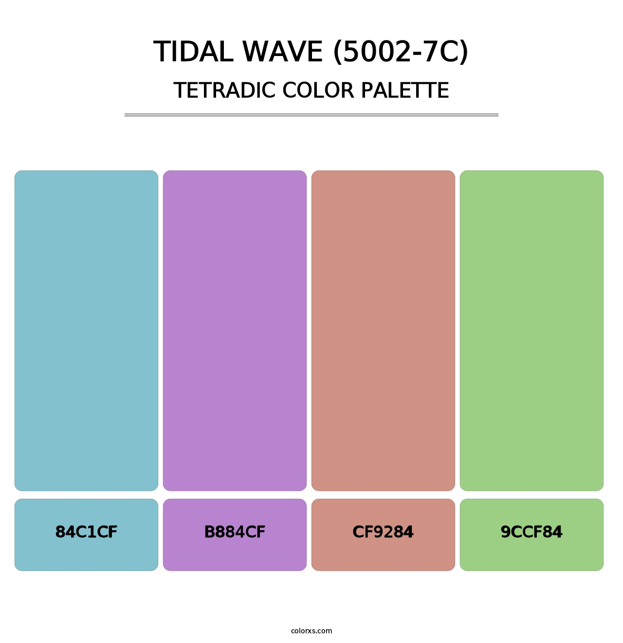Tidal Wave (5002-7C) - Tetradic Color Palette