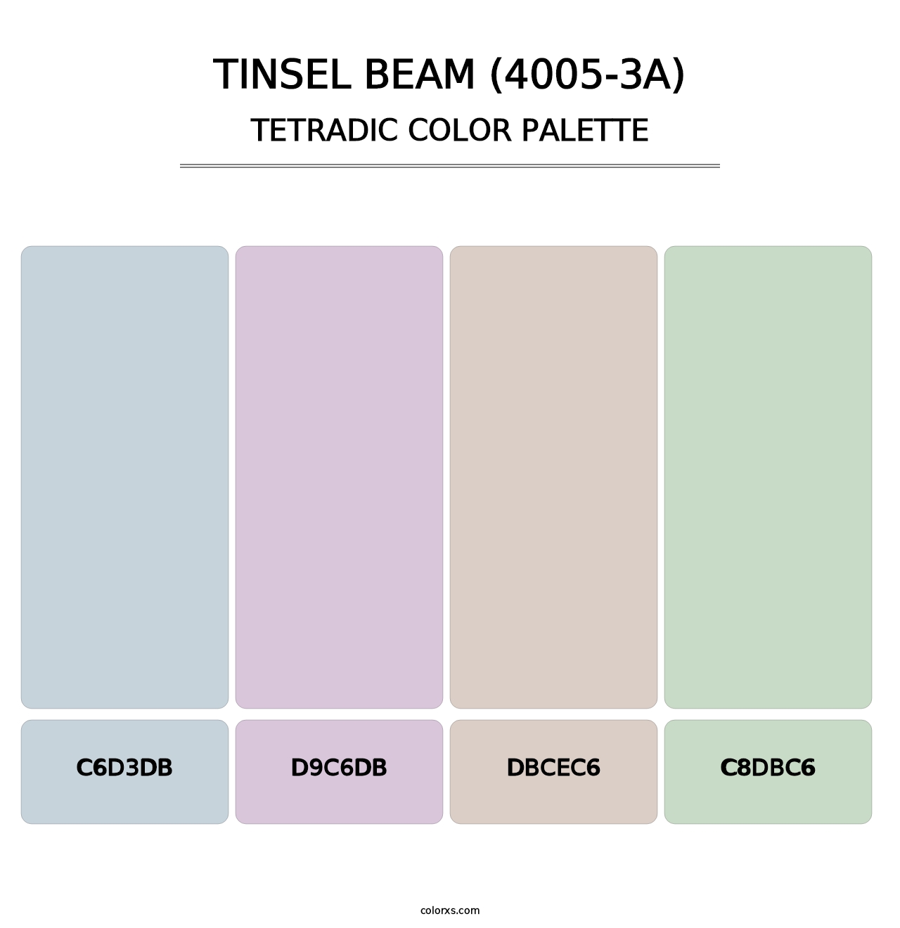 Tinsel Beam (4005-3A) - Tetradic Color Palette