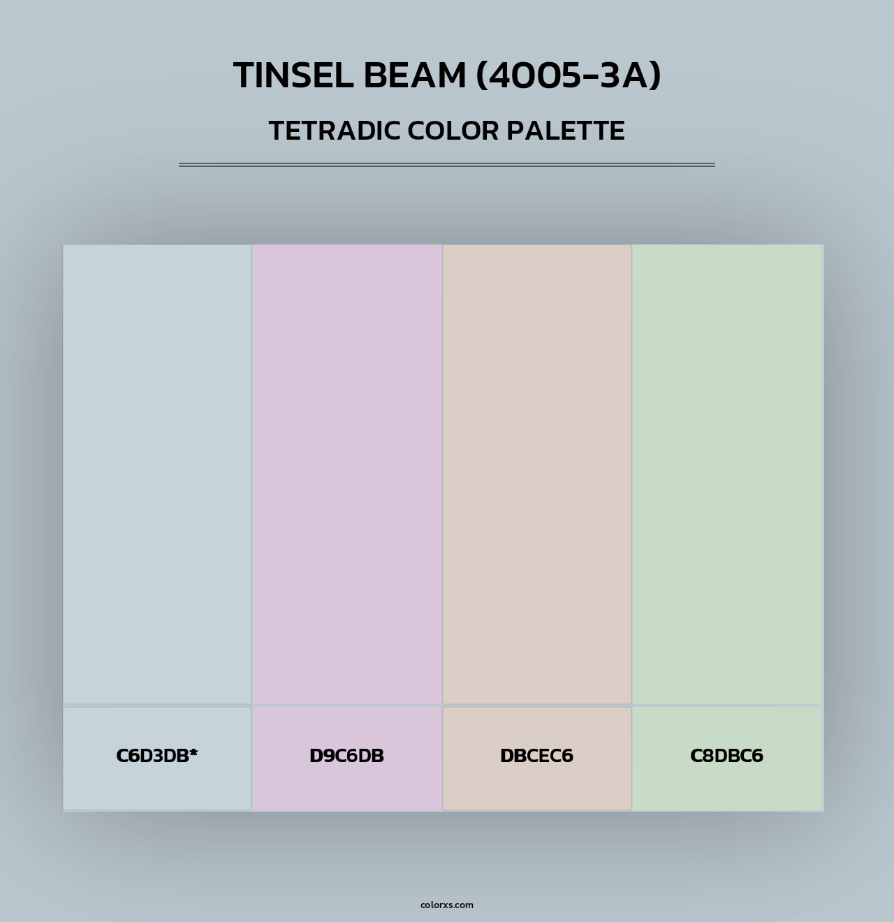 Tinsel Beam (4005-3A) - Tetradic Color Palette