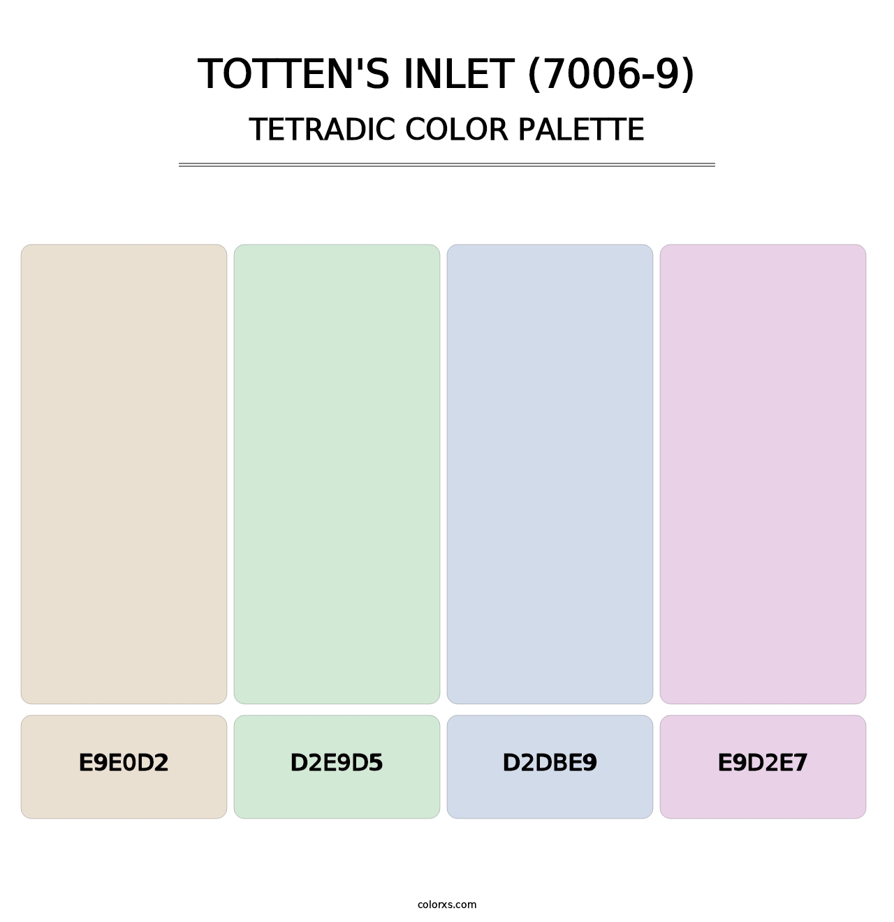 Totten's Inlet (7006-9) - Tetradic Color Palette