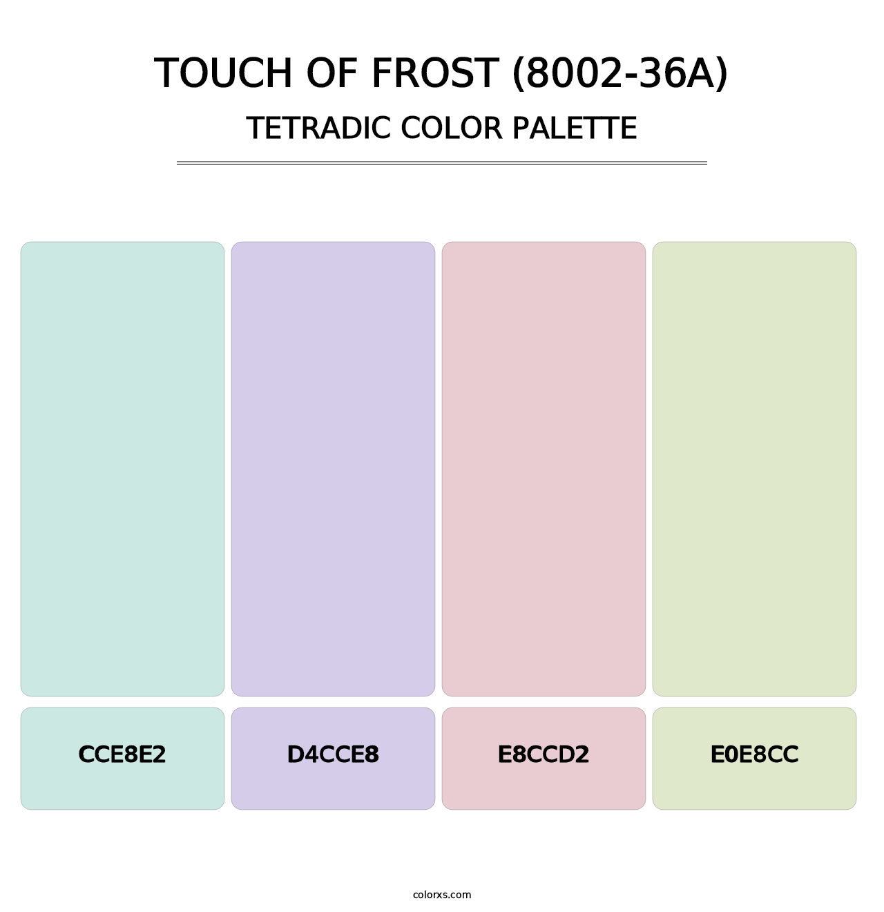 Touch of Frost (8002-36A) - Tetradic Color Palette