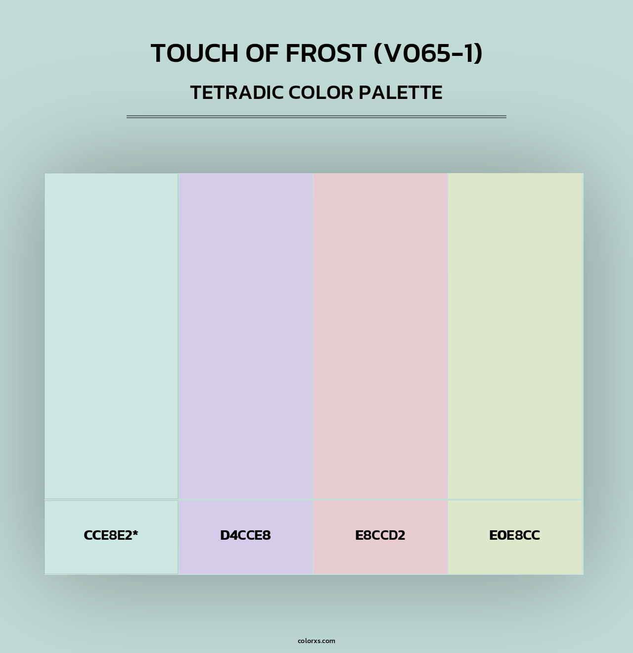 Touch of Frost (V065-1) - Tetradic Color Palette