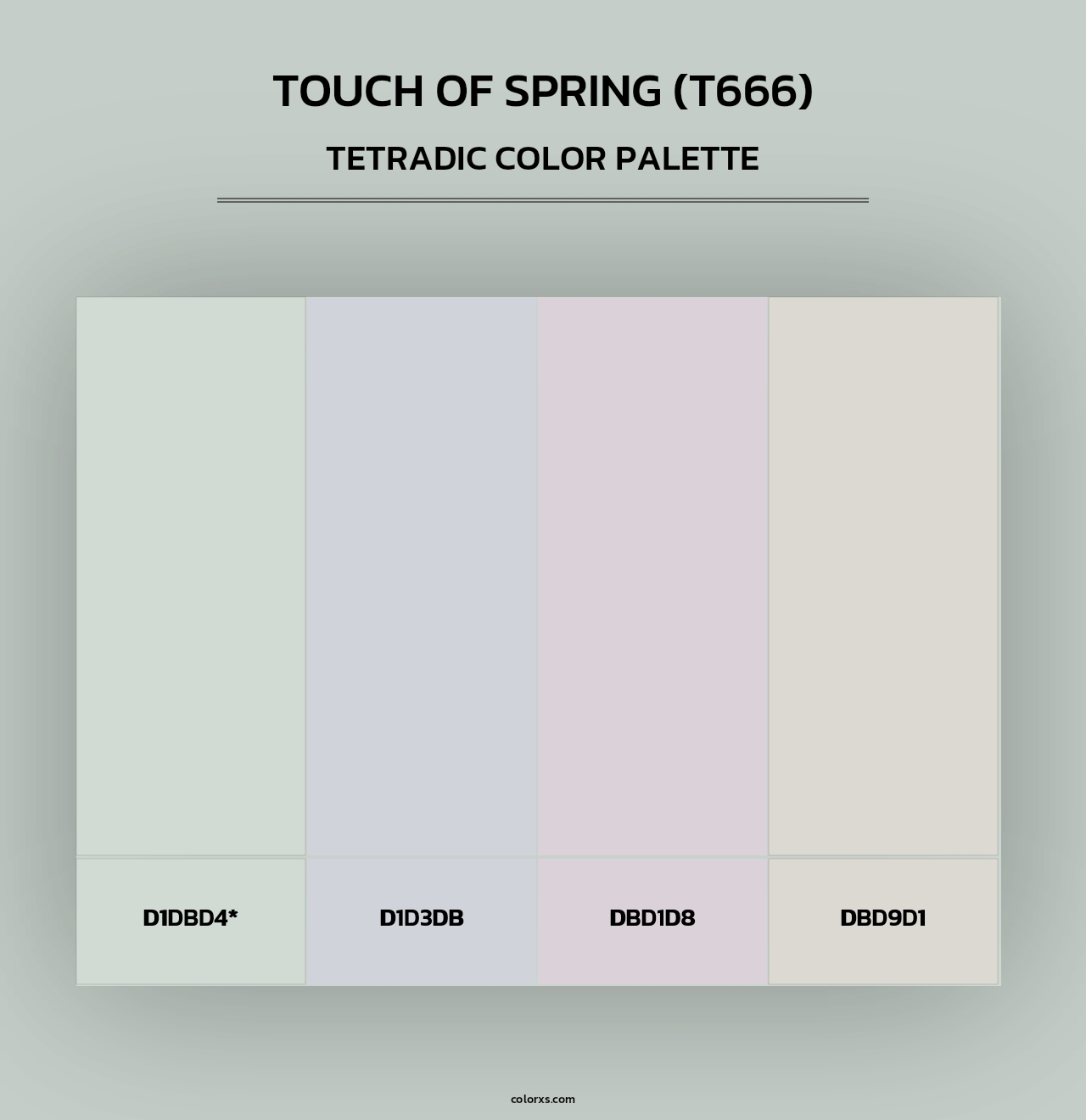 Touch of Spring (T666) - Tetradic Color Palette