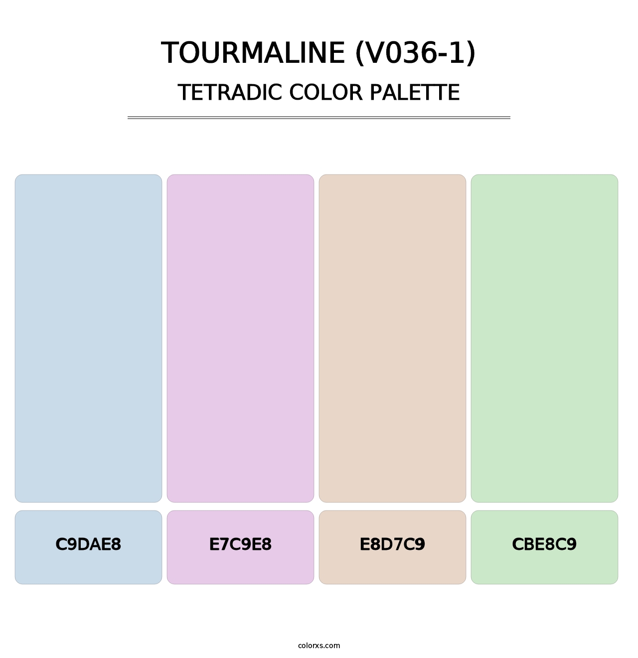 Tourmaline (V036-1) - Tetradic Color Palette