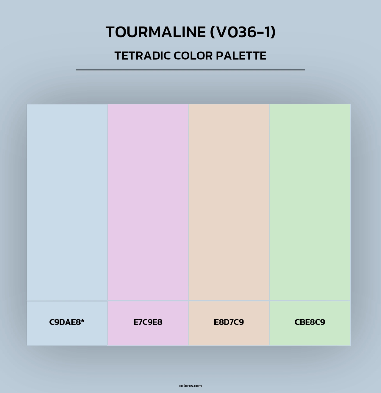 Tourmaline (V036-1) - Tetradic Color Palette