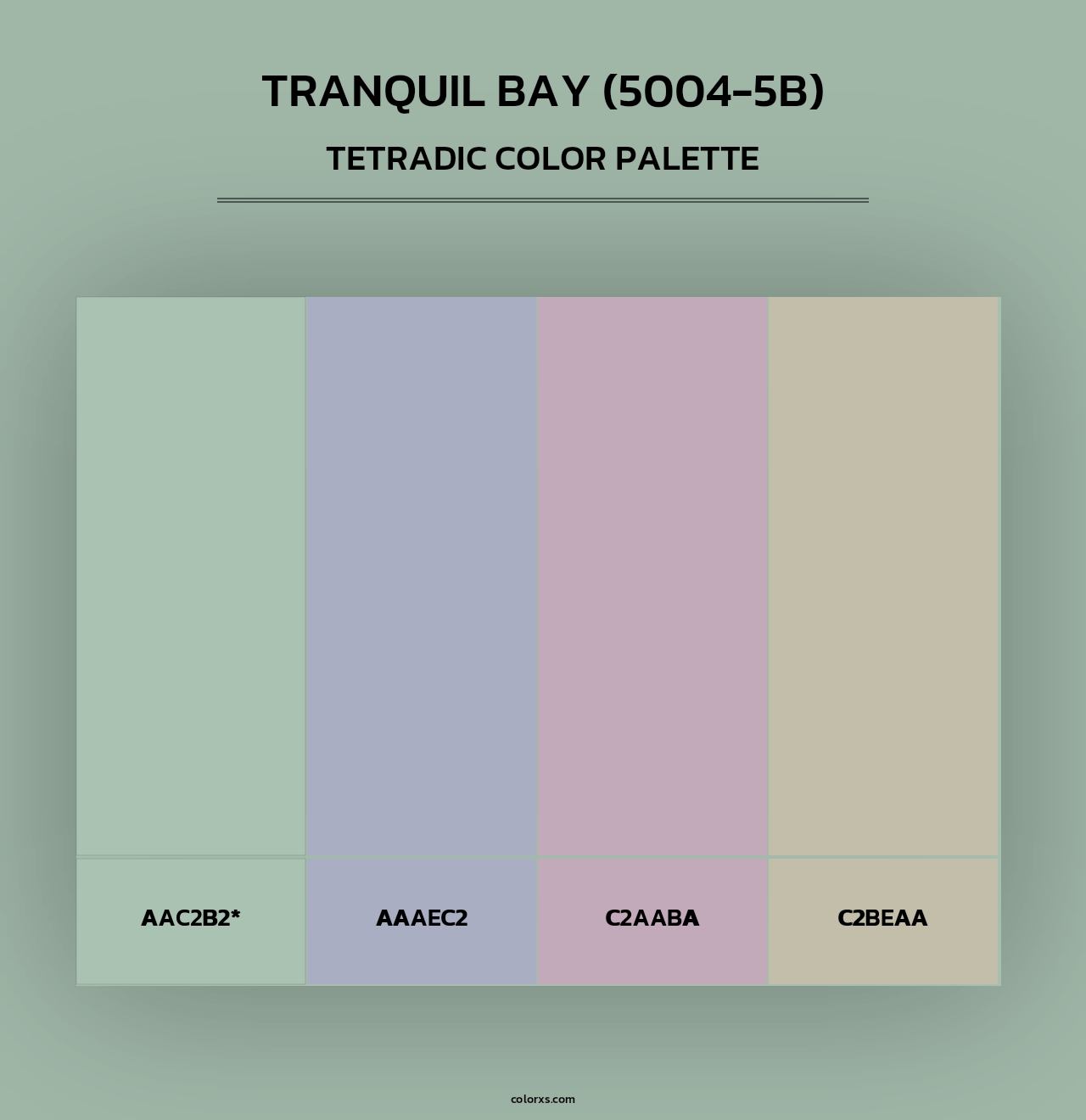 Tranquil Bay (5004-5B) - Tetradic Color Palette