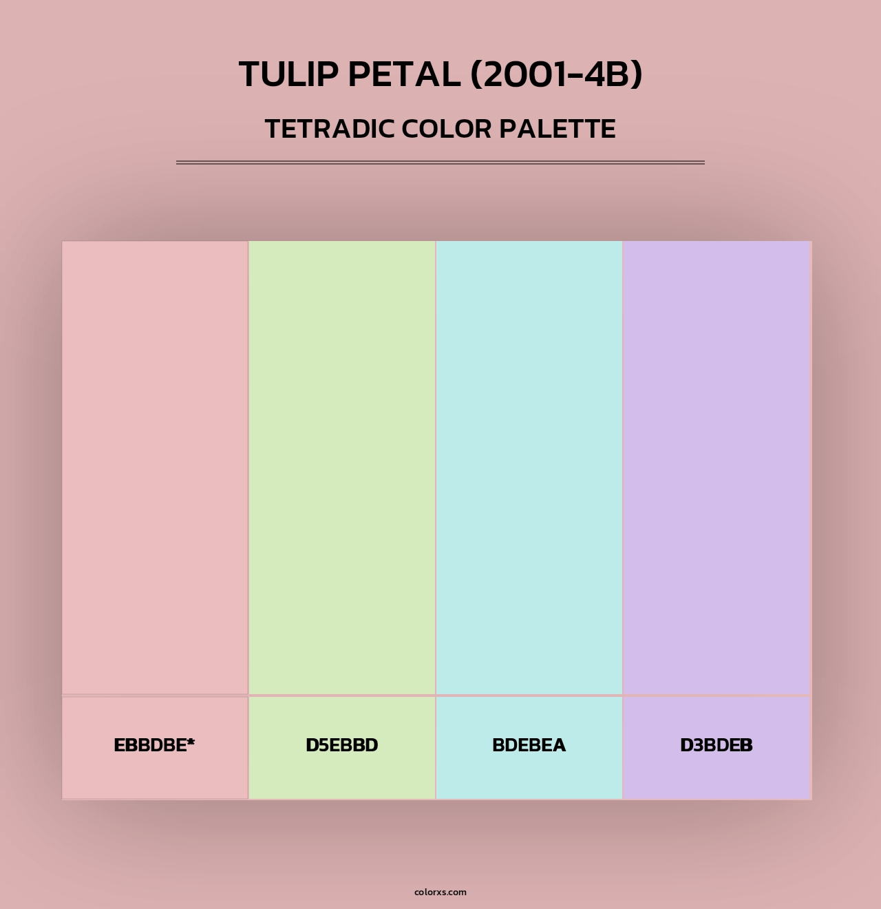 Tulip Petal (2001-4B) - Tetradic Color Palette