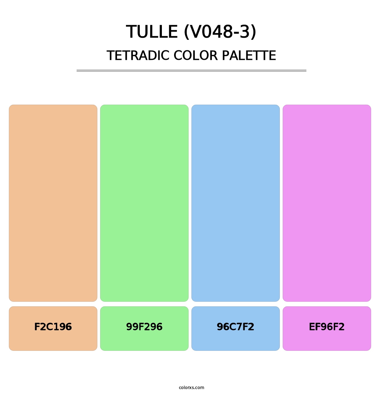 Tulle (V048-3) - Tetradic Color Palette