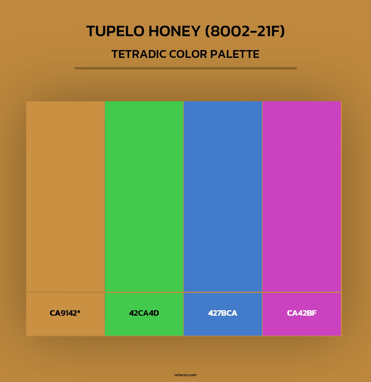 Tupelo Honey (8002-21F) - Tetradic Color Palette