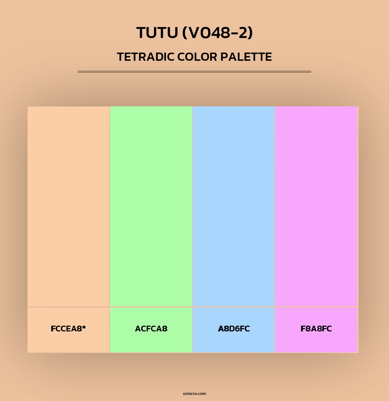 Tutu (V048-2) - Tetradic Color Palette