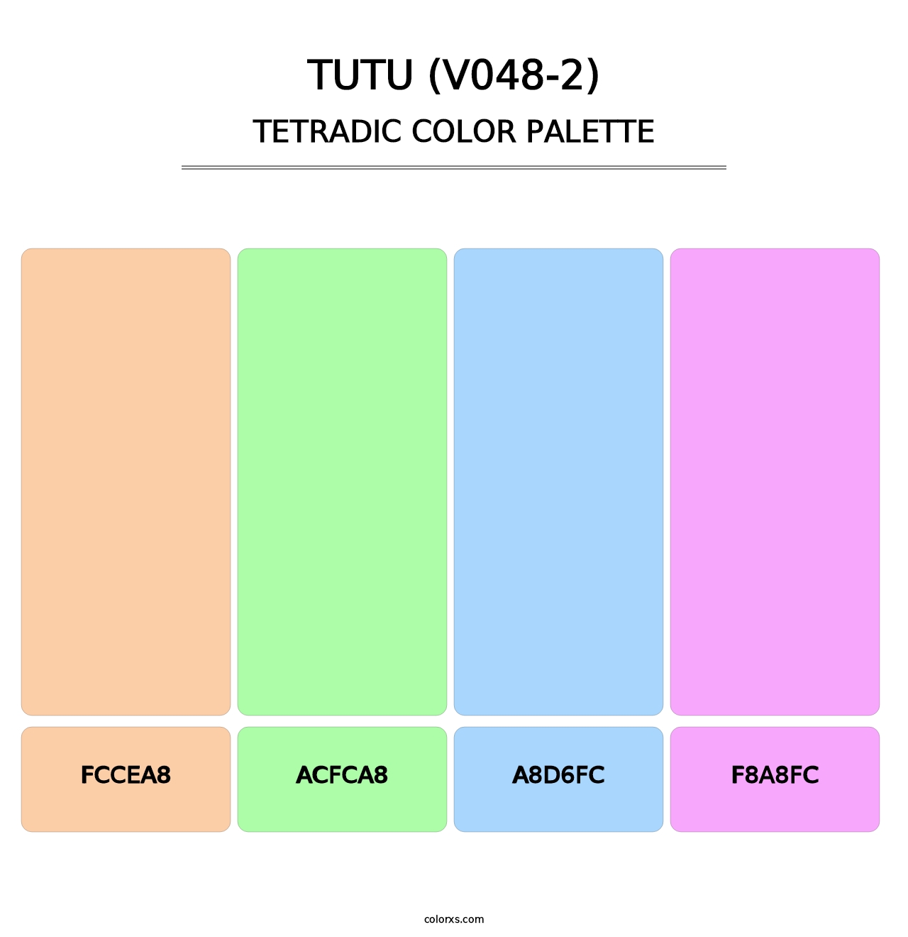 Tutu (V048-2) - Tetradic Color Palette