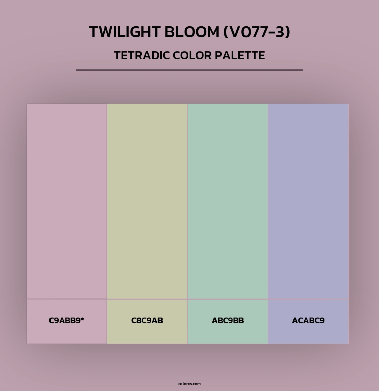 Twilight Bloom (V077-3) - Tetradic Color Palette