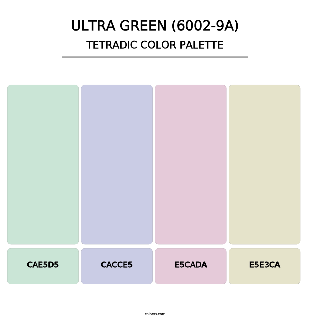 Ultra Green (6002-9A) - Tetradic Color Palette