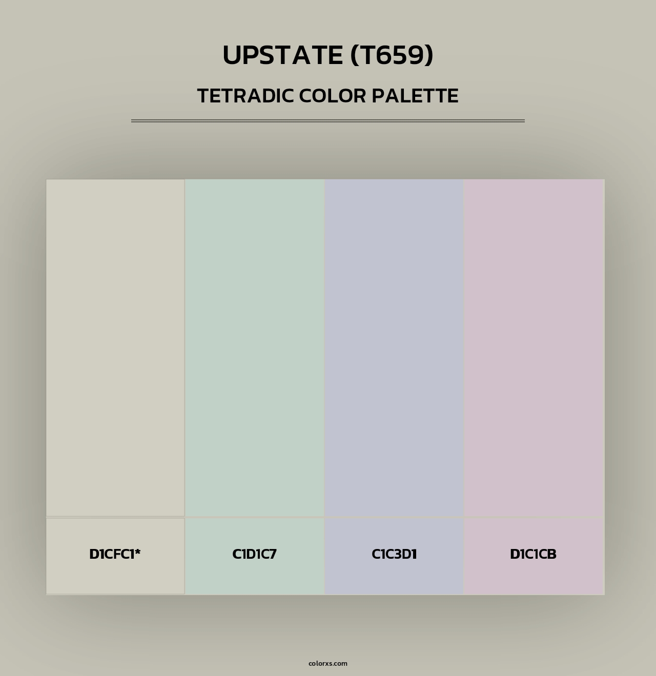 Upstate (T659) - Tetradic Color Palette