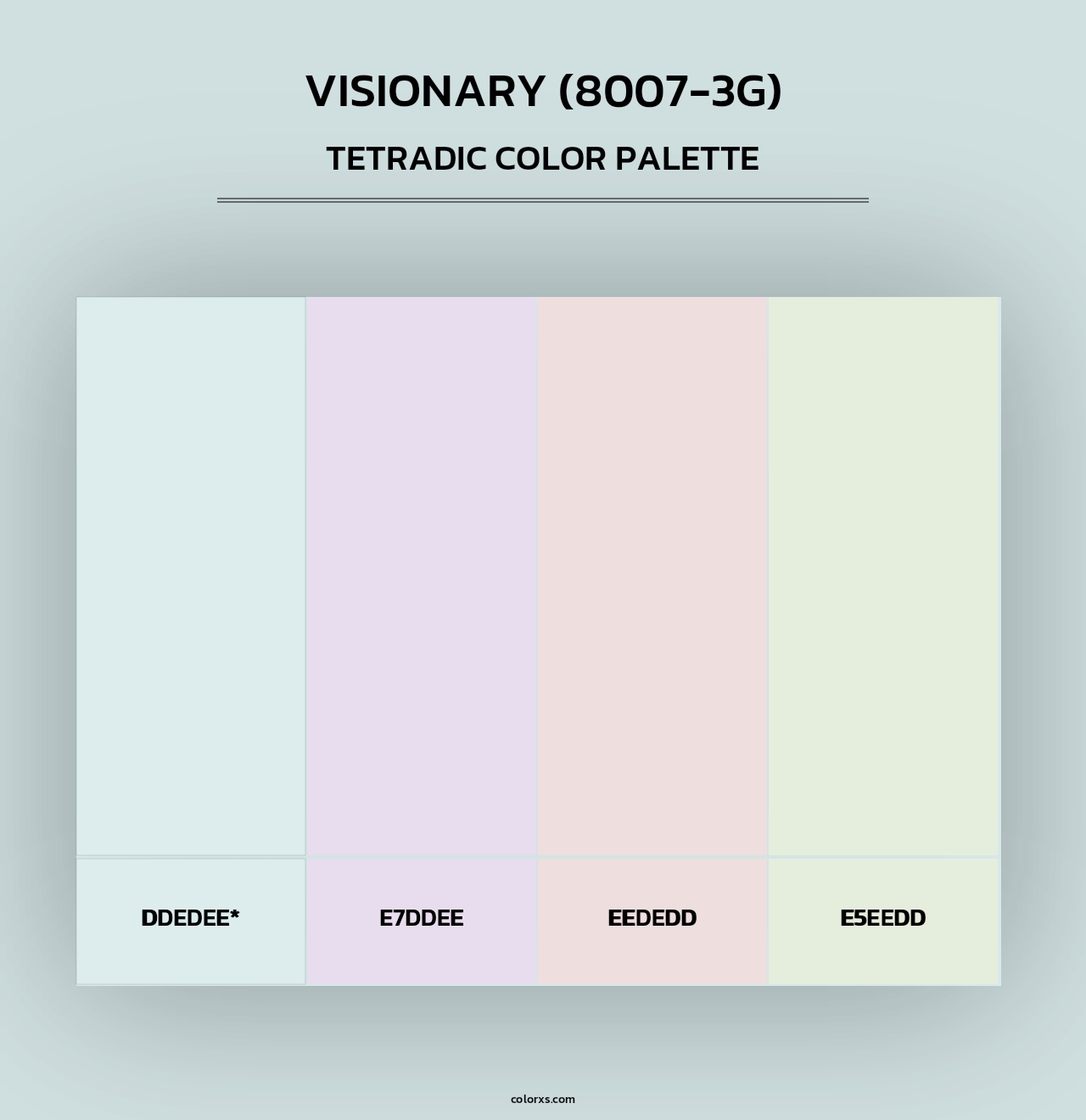Visionary (8007-3G) - Tetradic Color Palette