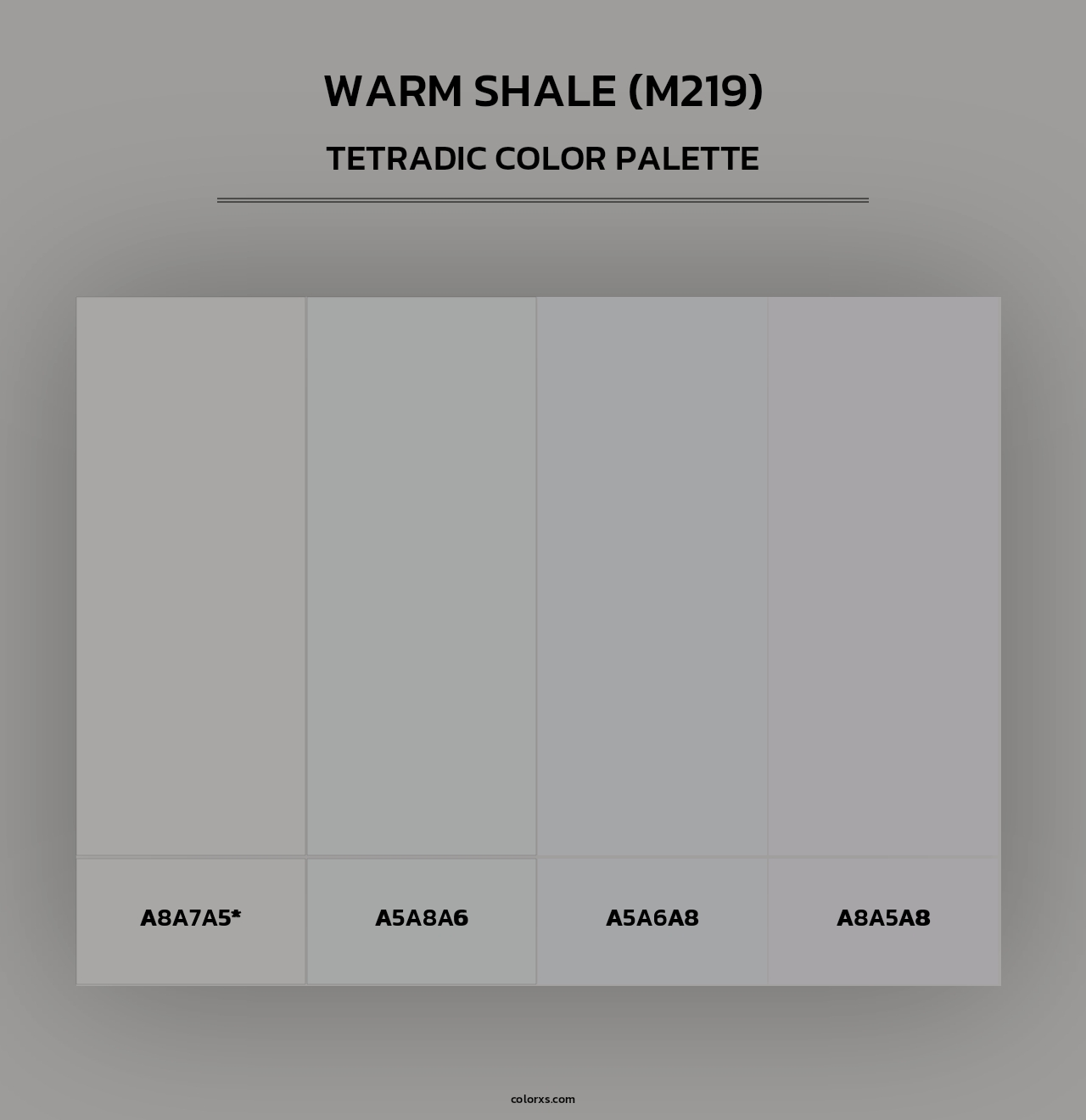 Warm Shale (M219) - Tetradic Color Palette