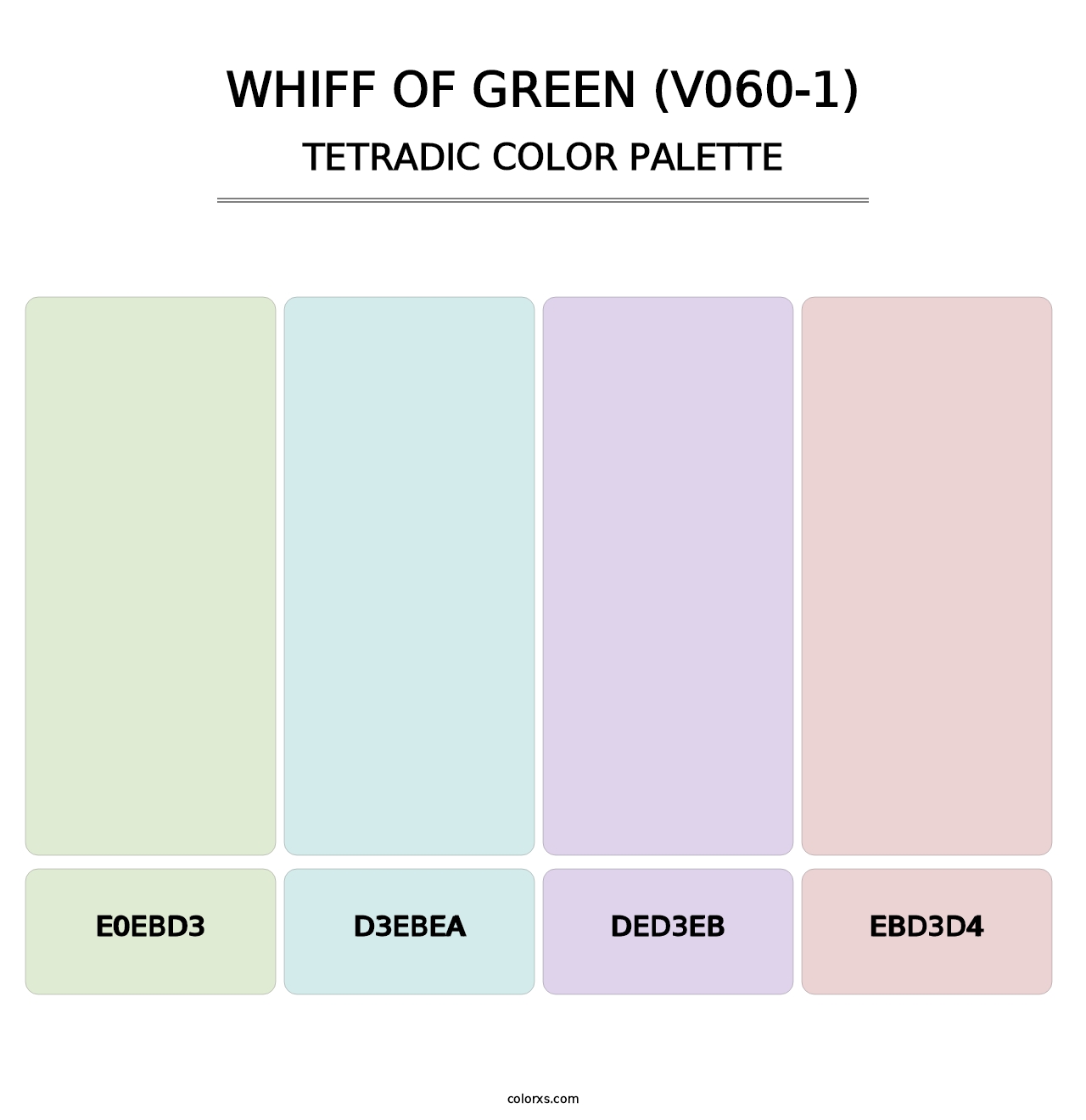 Whiff of Green (V060-1) - Tetradic Color Palette
