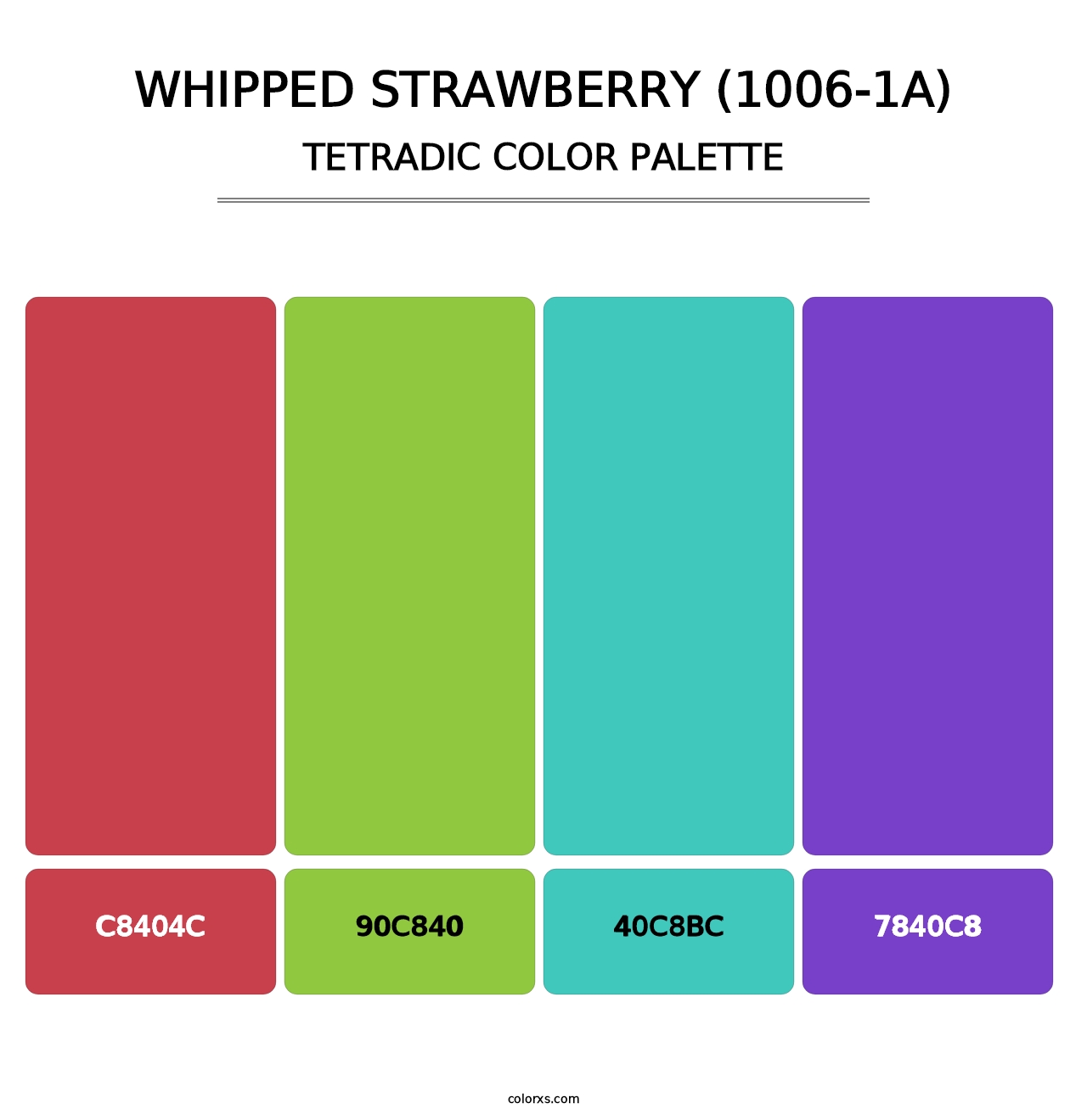 Whipped Strawberry (1006-1A) - Tetradic Color Palette