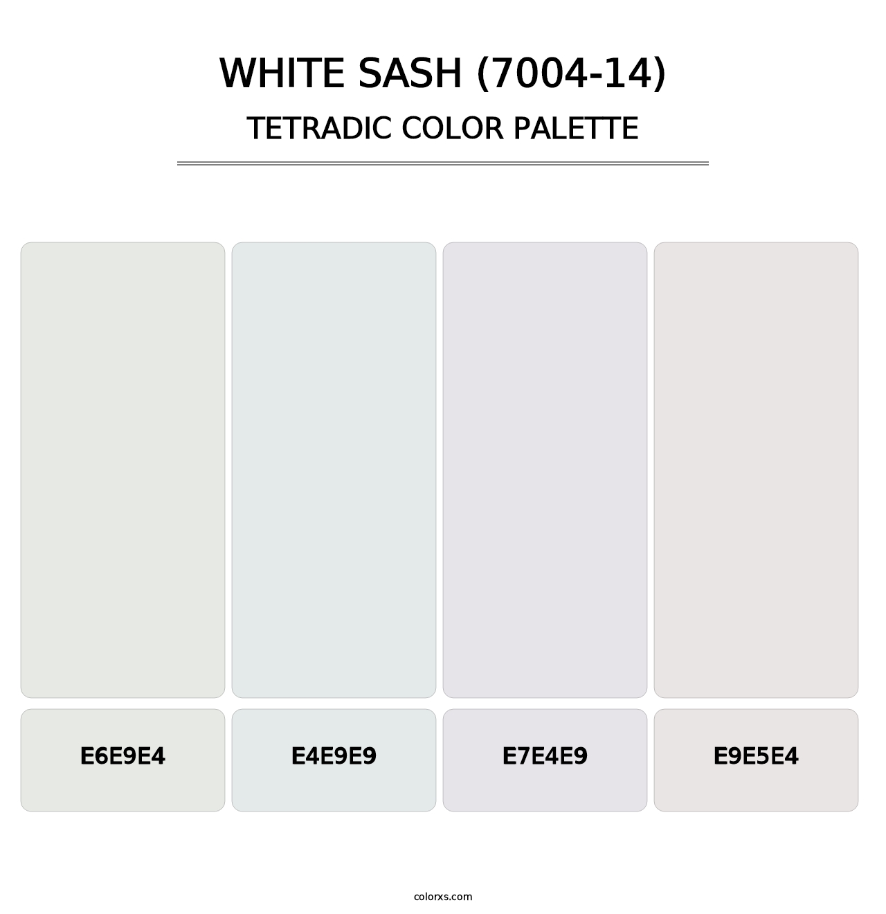 White Sash (7004-14) - Tetradic Color Palette