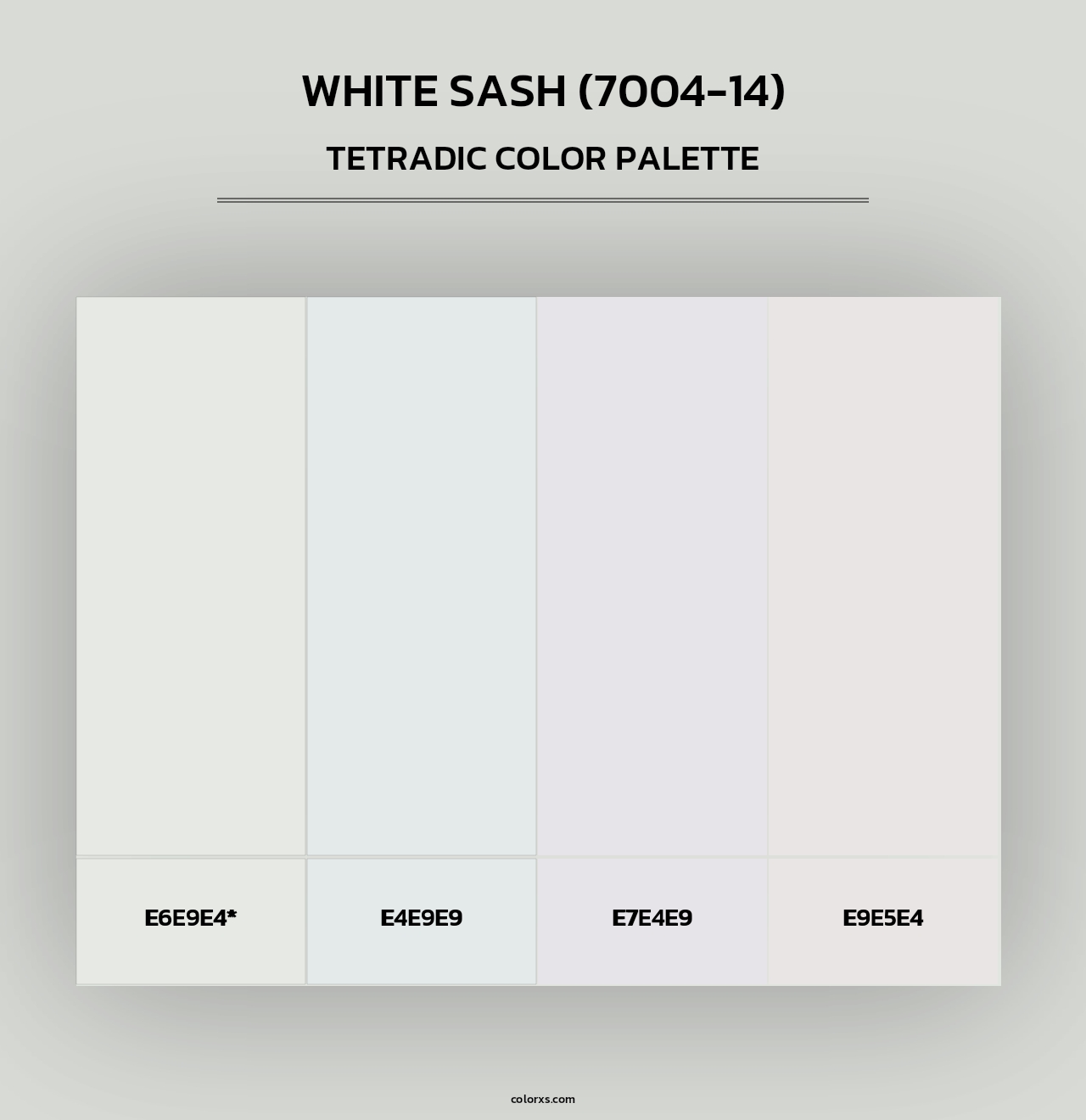 White Sash (7004-14) - Tetradic Color Palette