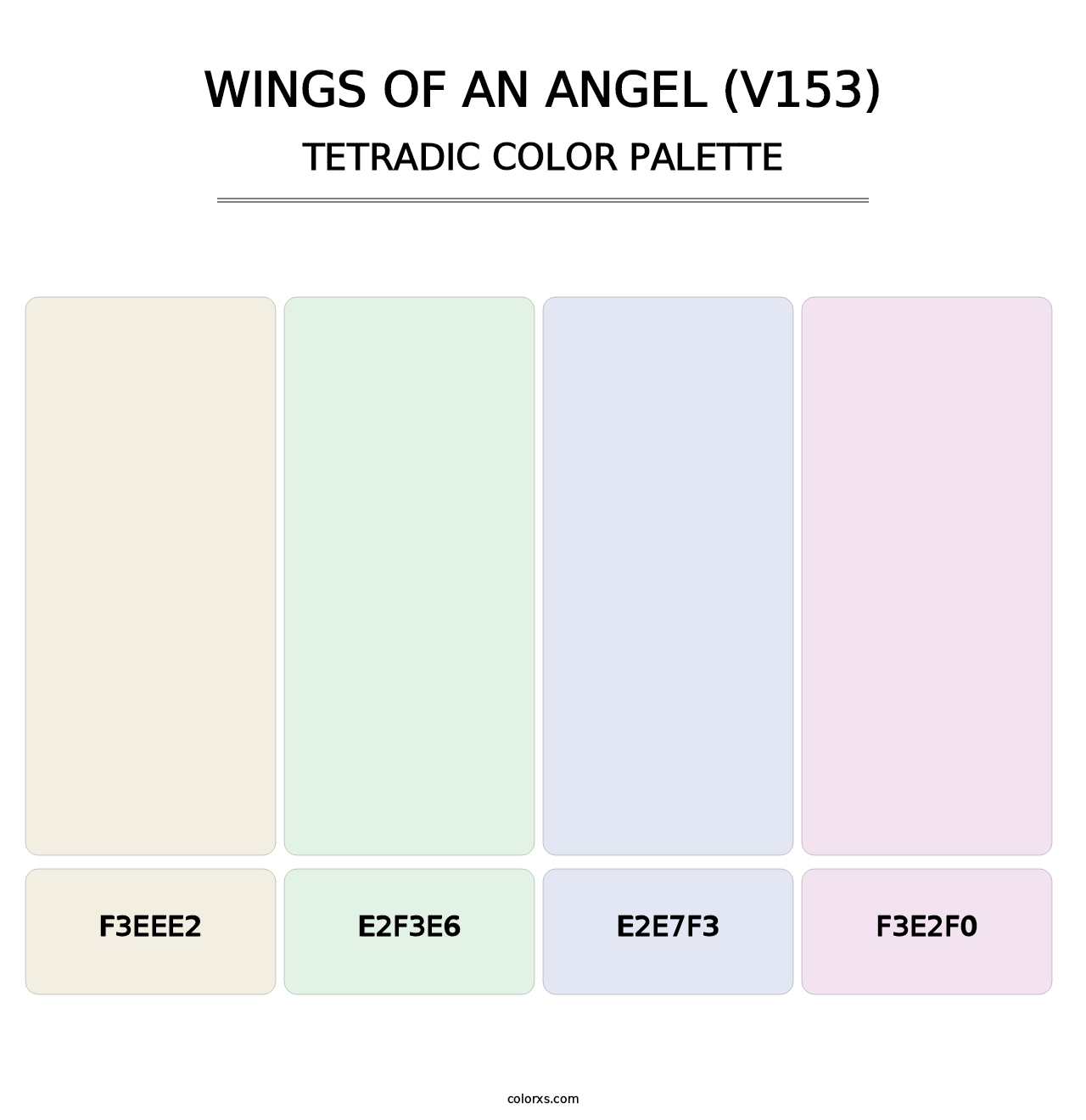 Wings of an Angel (V153) - Tetradic Color Palette