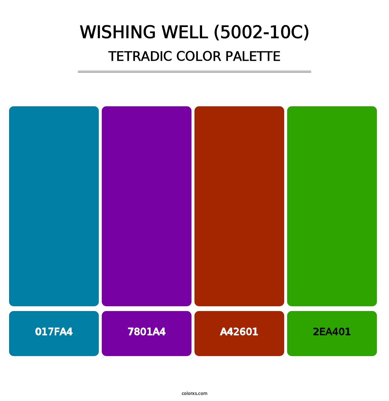 Wishing Well (5002-10C) - Tetradic Color Palette