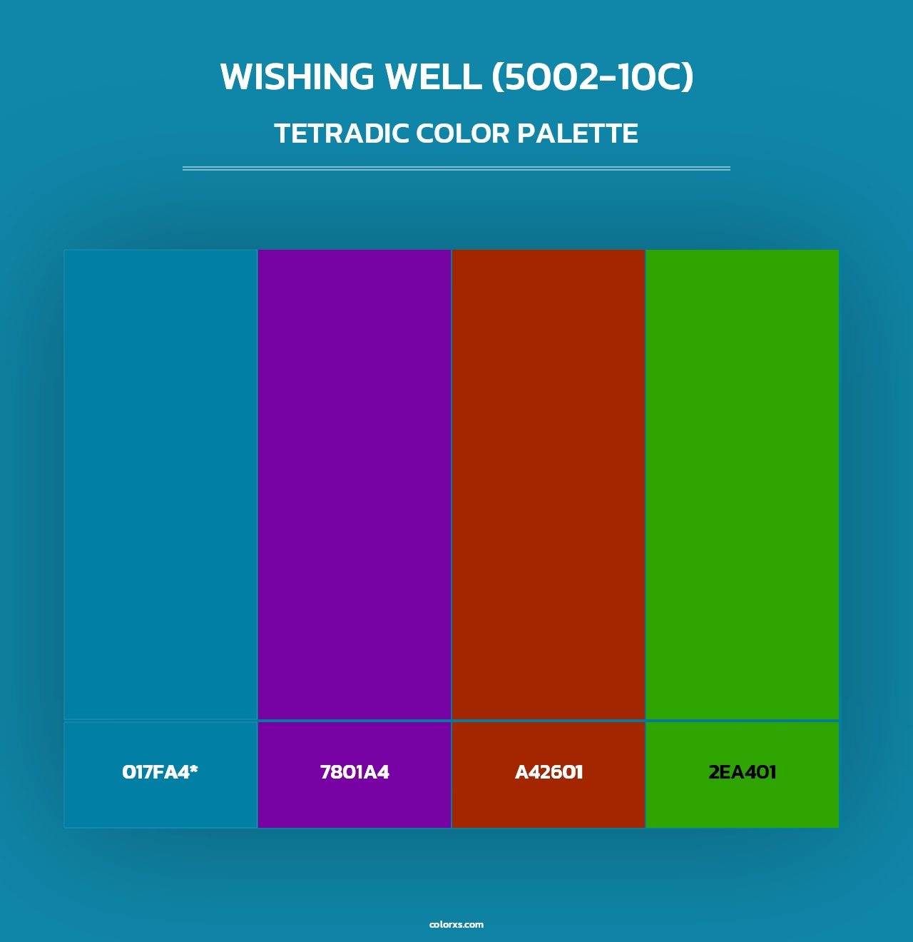 Wishing Well (5002-10C) - Tetradic Color Palette