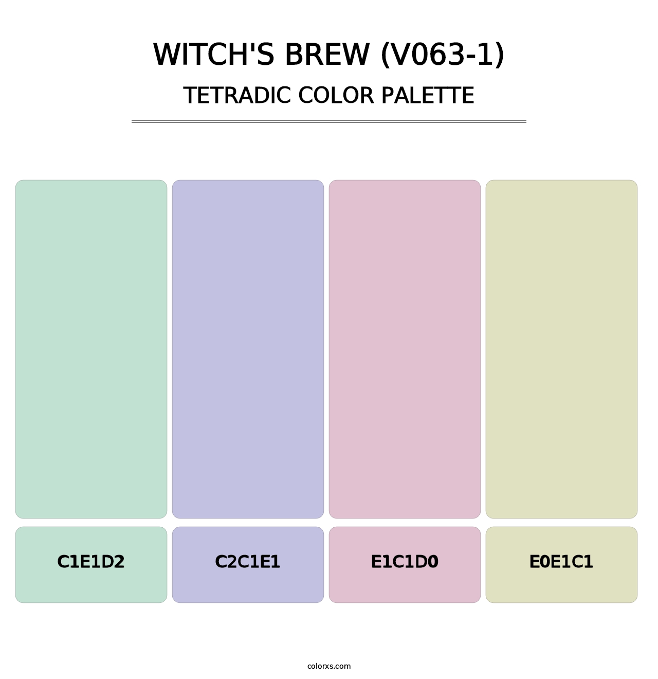 Witch's Brew (V063-1) - Tetradic Color Palette