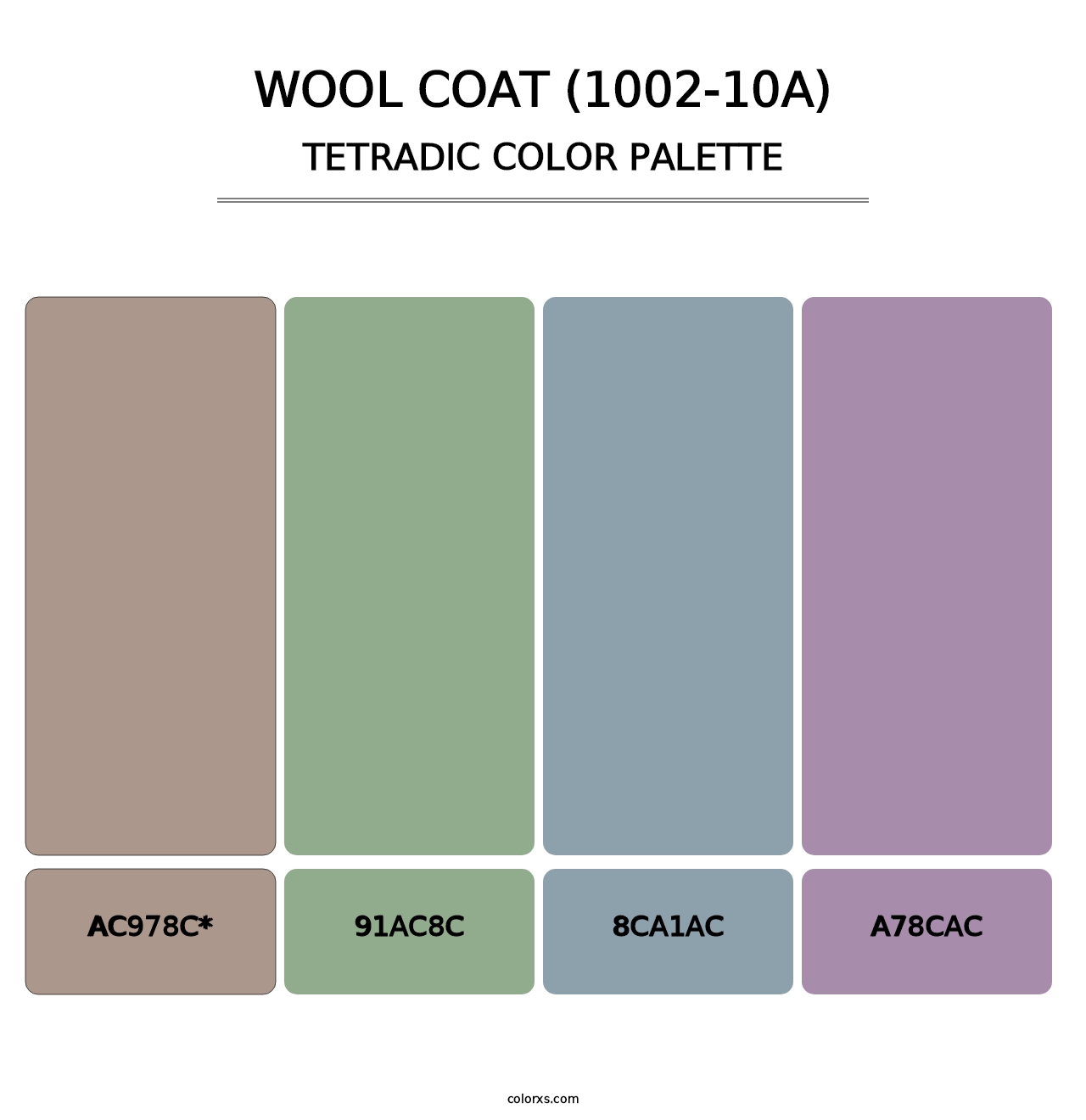 Wool Coat (1002-10A) - Tetradic Color Palette