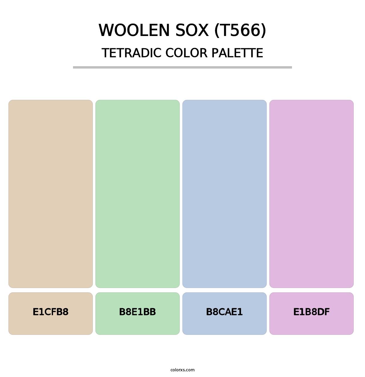 Woolen Sox (T566) - Tetradic Color Palette