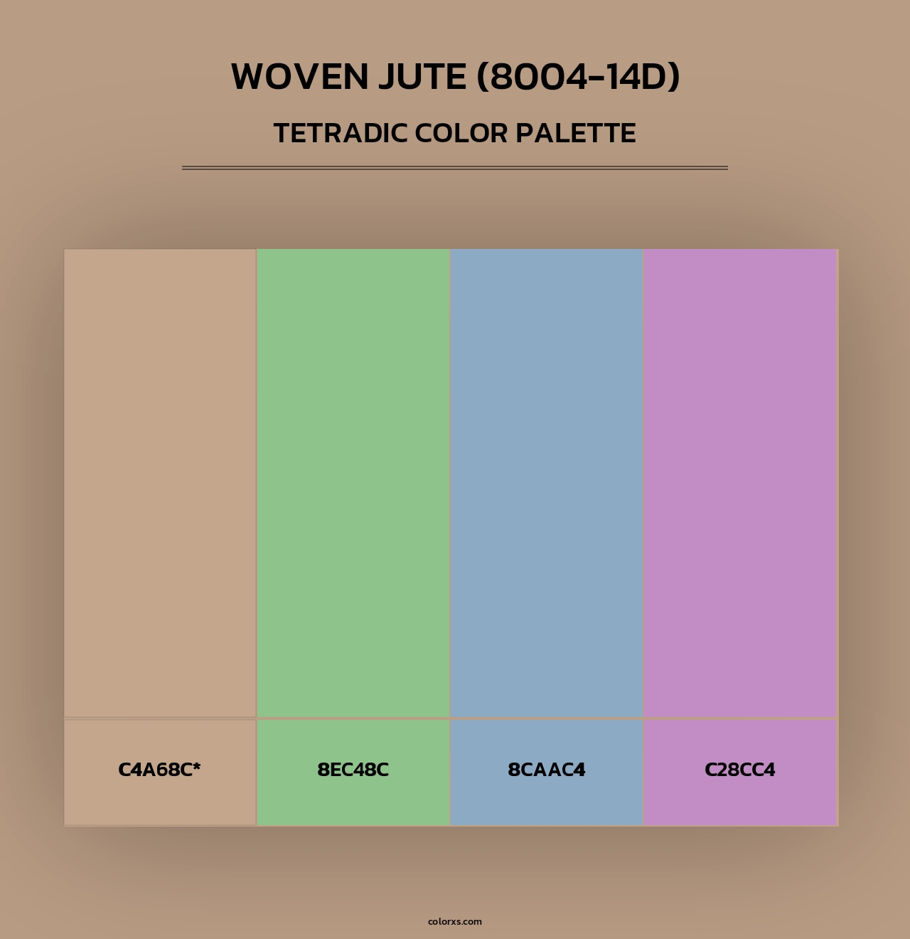 Woven Jute (8004-14D) - Tetradic Color Palette