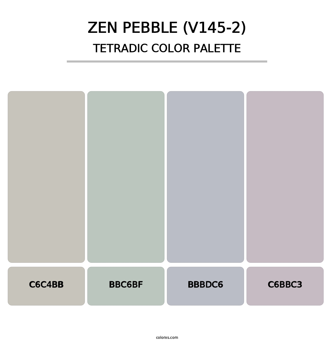 Zen Pebble (V145-2) - Tetradic Color Palette