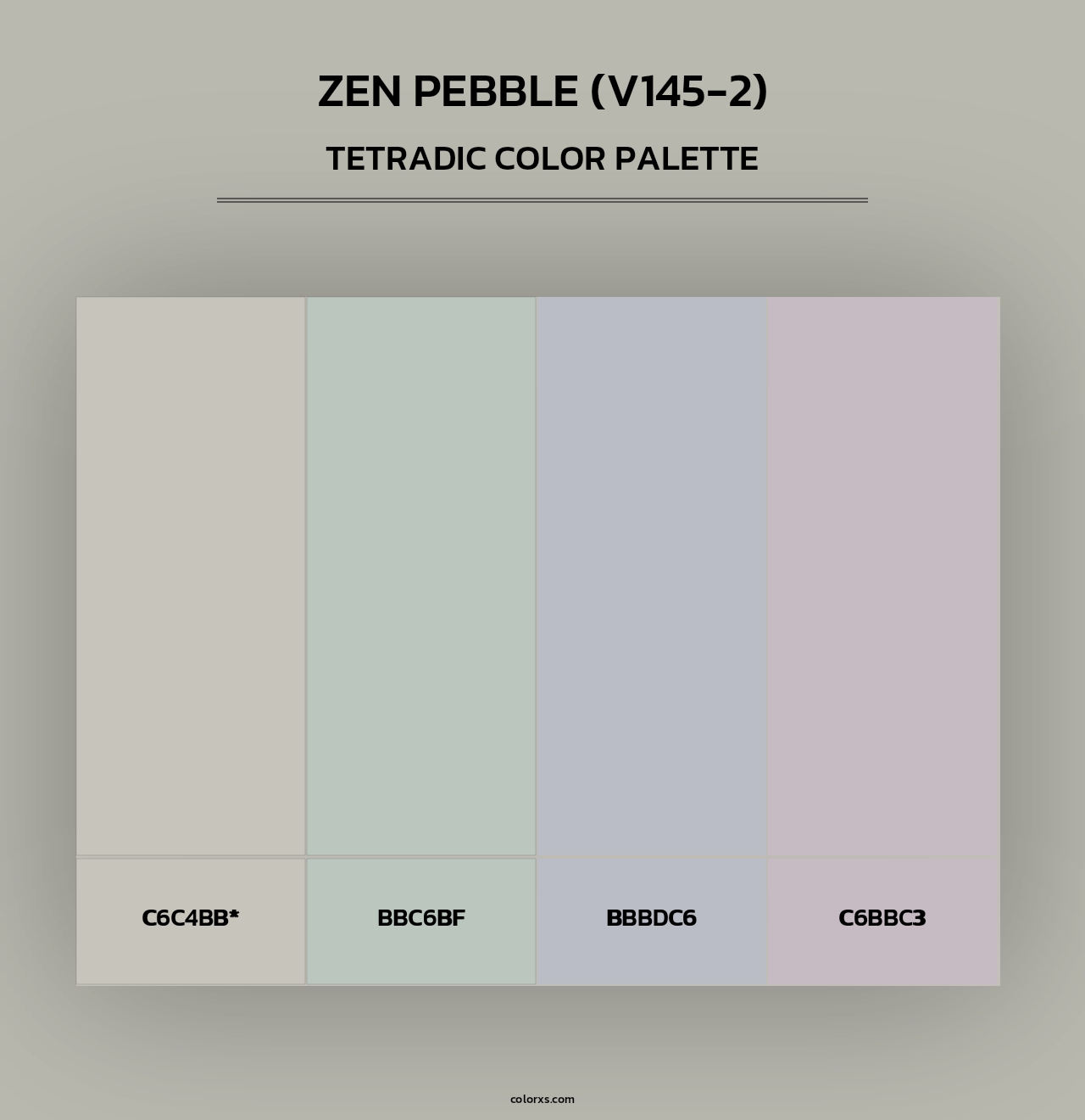 Zen Pebble (V145-2) - Tetradic Color Palette