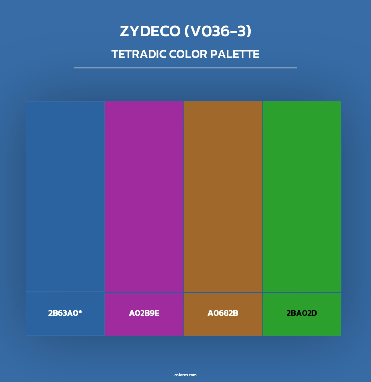 Zydeco (V036-3) - Tetradic Color Palette