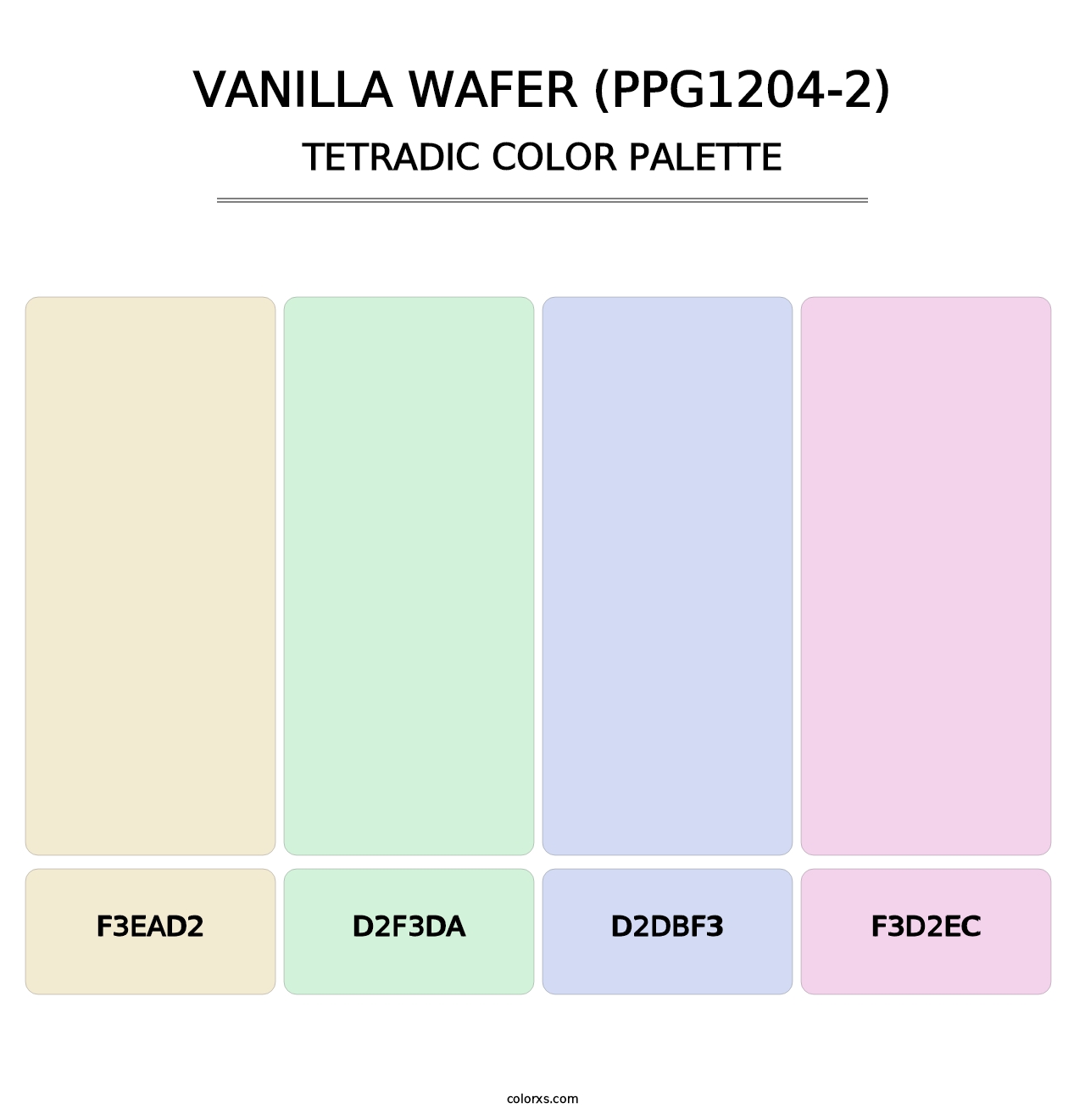 Vanilla Wafer (PPG1204-2) - Tetradic Color Palette