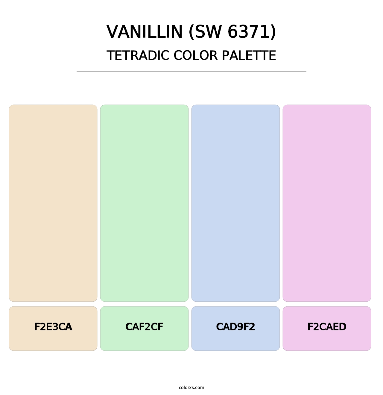 Vanillin (SW 6371) - Tetradic Color Palette