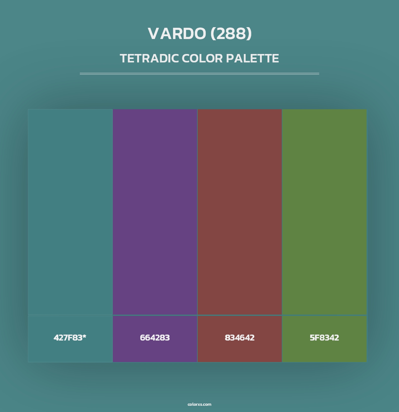 Vardo (288) - Tetradic Color Palette