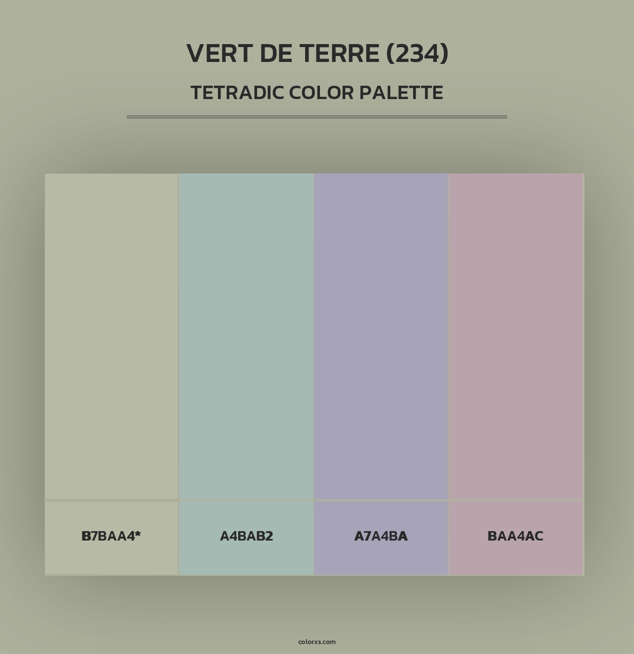 Vert de Terre (234) - Tetradic Color Palette